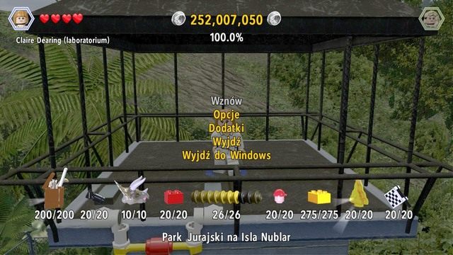 100% przejścia gry - Przejście LEGO Jurassic World w 100% | Ważne porady - LEGO Jurassic World - poradnik gry