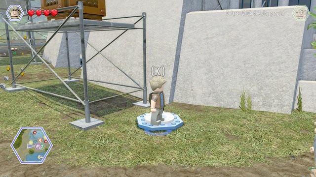 Podejdź do skoczni i podsadź drugą postać - Centrum dla odwiedzających | Jurassic Park - sekrety - LEGO Jurassic World - poradnik gry