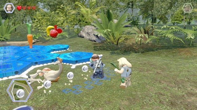 Żeby wyleczyć chorego Gallimima potrzebujesz trzech rzeczy - Terytorium Gallimima | Jurassic Park - sekrety - LEGO Jurassic World - poradnik gry