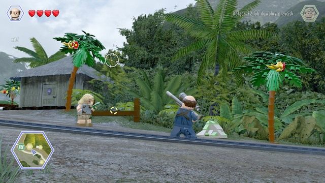 Zniszcz wszystkie tarcze na drzewach - Terytorium mięsożerców | Jurassic Park - sekrety - LEGO Jurassic World - poradnik gry