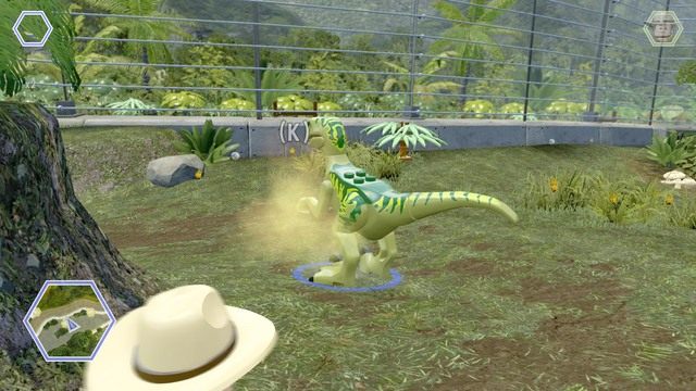 Podejdź raptorem do pnia i skorzystaj z węchu - Terytorium mięsożerców | Jurassic Park - sekrety - LEGO Jurassic World - poradnik gry