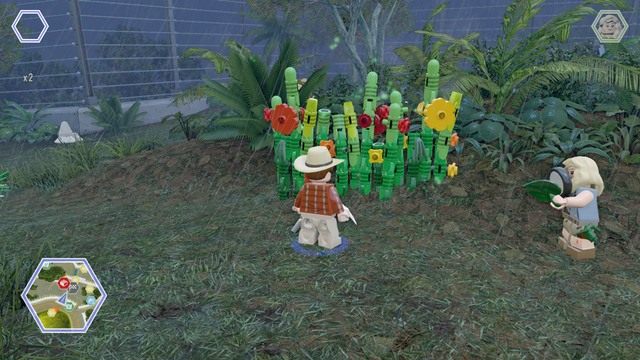 Pierwsze z nich znajdziesz po prawej stronie - Terytorium mięsożerców | Jurassic Park - sekrety - LEGO Jurassic World - poradnik gry