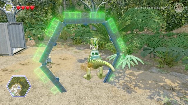 Używając velociraptora stań na start i ukończ wyścig - Terytorium raptorów | Jurassic Park - sekrety - LEGO Jurassic World - poradnik gry