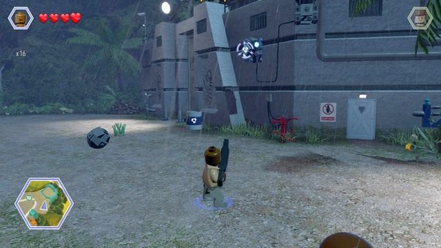 Zmień postać na Barryego i strzelaj do tarcz pokazanych na obrazku - Terytorium roślinożerców | Jurassic Park - sekrety - LEGO Jurassic World - poradnik gry