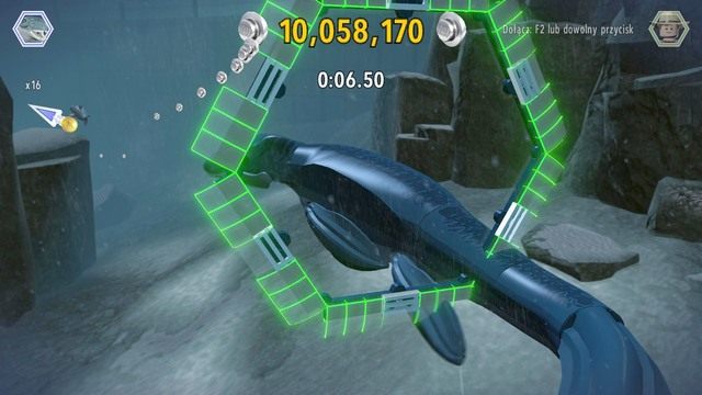 Ustaw się na linii startu i ukończ wyścig by uzyskać kolejny złoty klocek - Arena Mozozaura | Jurassic World - sekrety - LEGO Jurassic World - poradnik gry