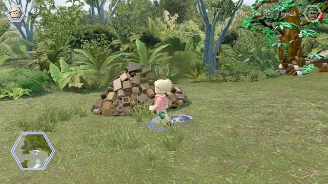 Drugi przedmiot znajdziesz w odchodach po lewej stronie - Dolina żyrosfer | Jurassic World - sekrety - LEGO Jurassic World - poradnik gry