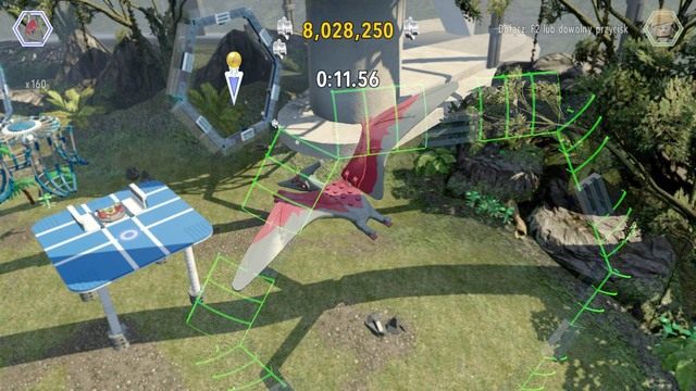 Ukończ wyścig by uzyskać drugi złoty klocek - Ptaszarnia na Isla Nublar | Jurassic World - sekrety - LEGO Jurassic World - poradnik gry