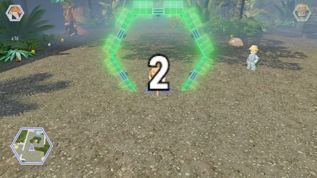 Do wyścigu stań jako Pachycefalozaur by uzyskać większą przewagę czasową - Terytorium Indominusa | Jurassic World - sekrety - LEGO Jurassic World - poradnik gry