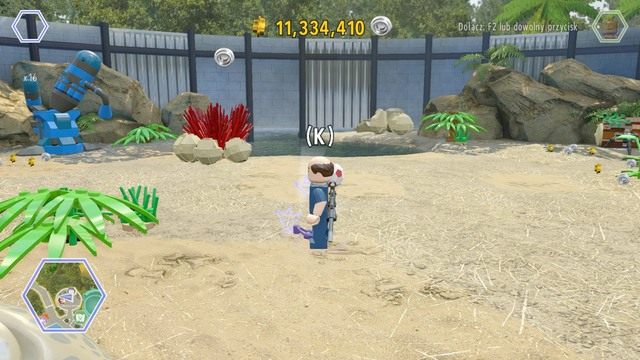 Trzeci przedmiot będzie leżał na środku areny - Wschodni bulwar | Jurassic World - sekrety - LEGO Jurassic World - poradnik gry