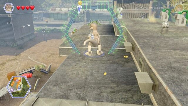 Po zebraniu złotego klocka #3, udaj się na linię startu i ukończ wyścig velociraptorem - Centrum komunikacyjne | Jurassic Park The Lost World - sekrety - LEGO Jurassic World - poradnik gry