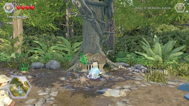 Skorzystaj z przejścia w drzewie jako Timmy - Obóz łowców | Jurassic Park The Lost World - sekrety - LEGO Jurassic World - poradnik gry