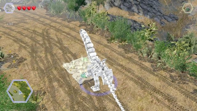 Za pomocą generatora dinozaurów, stwórz Apatozaura i niszcz pokazane na obrazku platformy z klocków - Tereny łowieckie | Jurassic Park The Lost World - sekrety - LEGO Jurassic World - poradnik gry