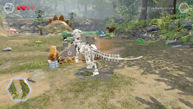 W zagrodzie Stegozaura podejdź do widocznej na obrazku ściany jako Pachycefalozaur i zniszcz ją - Terytorium Stegozaura | Jurassic Park The Lost World - sekrety - LEGO Jurassic World - poradnik gry