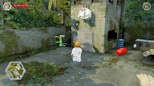 Podejdź jako Claire i złap sygnał - Kryjówka Erica | Jurassic Park III - sekrety - LEGO Jurassic World - poradnik gry