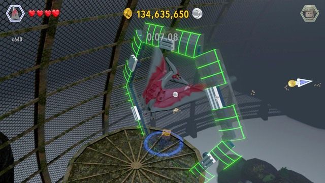 Kontrolując Pteranodona, ustaw się na linii startu i pokonaj trasę w wyznaczonym czasie - Ptaszarnia na Isla Sorna | Jurassic Park III - sekrety - LEGO Jurassic World - poradnik gry