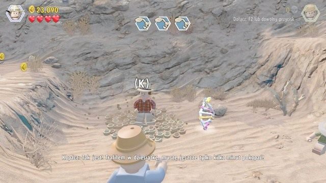 Po dostaniu się na wykopaliska do wyboru będziesz mieć dwie postacie, Alana Granta oraz Ellie Sattler - Prolog | Jurasic Park - opis przejścia - LEGO Jurassic World - poradnik gry