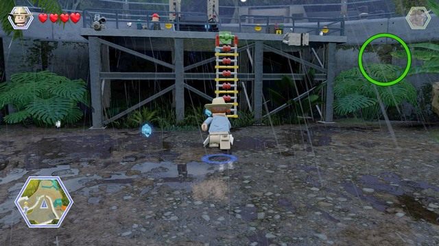 Kontrolując triceratopsa, zniszcz pomarańczową blokadę na drodze po czym zmierz się z małymi dinozaurami - Utrata mocy | Jurasic Park - opis przejścia - LEGO Jurassic World - poradnik gry