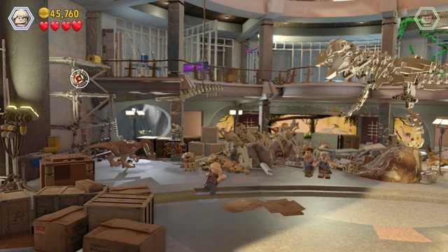 Po raz kolejny zacznij kontrolować tyranozaura i walcz z velociraptorem - Centrum dla odwiedzających | Jurasic Park - opis przejścia - LEGO Jurassic World - poradnik gry