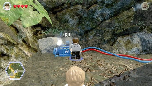 Podejdź jako Zach do zniszczonego generatora i napraw go by otworzyć bramę główną - Na wolności | Jurassic World - opis przejścia - LEGO Jurassic World - poradnik gry
