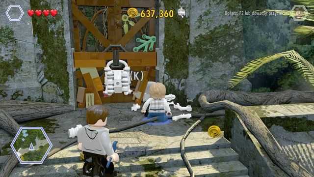 Po zebraniu złotego klocka udaj się w dalszą drogę - Na wolności | Jurassic World - opis przejścia - LEGO Jurassic World - poradnik gry