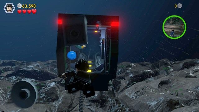 Jako Malcolm wspinaj się po linie by uciec z pułapki - Przybycie InGenu | Jurassic Park The Lost World - opis przejścia - LEGO Jurassic World - poradnik gry