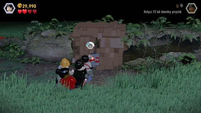 Po przedostaniu się do kolejnej sekcji, zmień postać na Nicka i zniszcz blokadę na drodze - Zwierzyna | Jurassic Park The Lost World - opis przejścia - LEGO Jurassic World - poradnik gry