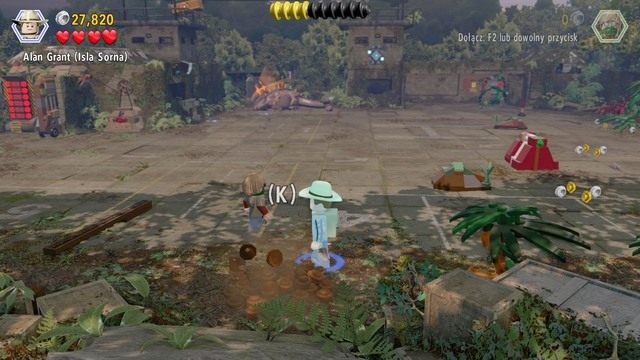 Trzeci przedmiot wykop z ziemi pokazanej na obrazku - Eric Kirby | Jurassic Park III - opis przejścia - LEGO Jurassic World - poradnik gry