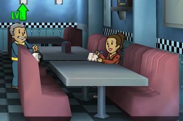 Ostatnią ważną ikonką jest symbol pozwalający na podniesienie poziomu bohatera - Podstawy - interfejs oraz ikony | Podstawy rozgrywki w Fallout Shelter - Fallout Shelter - poradnik do gry