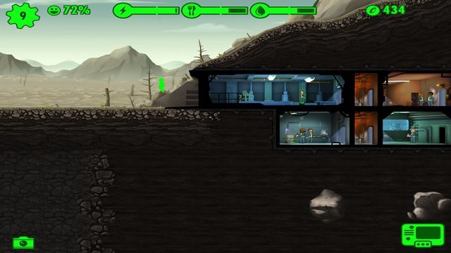 Aby to zrobić przeciągnij wybranego delikwenta i upuść go za drzwiami (screen) - Eksploracja | Eksploracja, broń oraz stroje w Fallout Shelter - Fallout Shelter - poradnik do gry