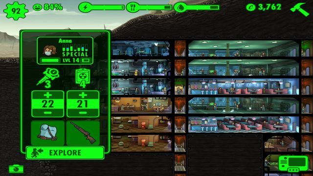 Przed wypuszczeniem postaci z Krypty nie zapomnij o wyposażeniu jej w zapas medykamentów. - Eksploracja | Eksploracja, broń oraz stroje w Fallout Shelter - Fallout Shelter - poradnik do gry