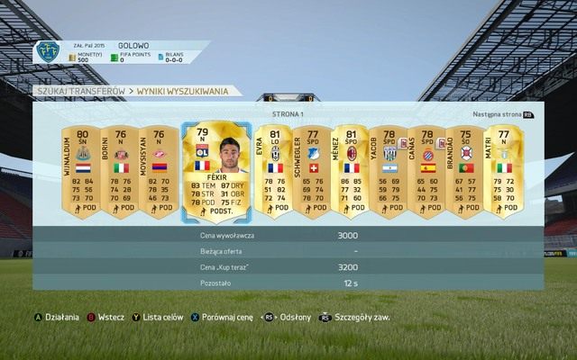 Jeśli nie mamy ochoty dokupować piłkarzy w pakietach (co jest znacznie mniej opłacalne), warto skorzystać z aukcji, które stanowią znacznie bardziej precyzyjny sposób pozyskiwania piłkarzy do swojego składu - Aukcje | FIFA Ultimate Team w FIFA 16 - FIFA 16 - poradnik do gry