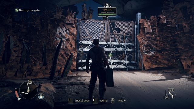 Zniszcz bramę korzystając z zapasowego kanistra. - Magnum Opus | Opis przejścia Mad Max - Mad Max - poradnik do gry