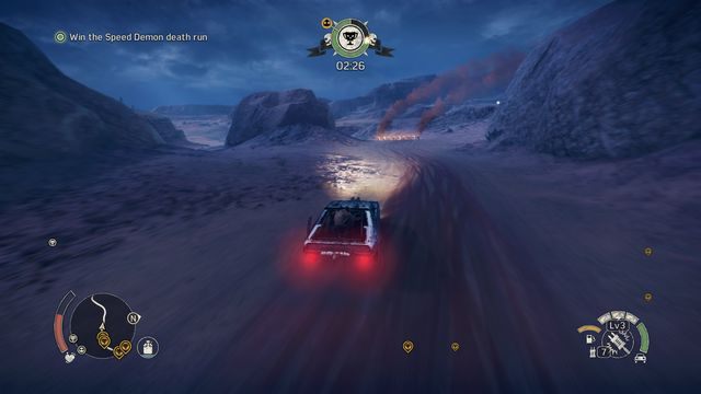 Koniecznie wjedź w czerwoną beczkę w każdym punkcie kontrolnym. - Wypalona zawodowo | Opis przejścia Mad Max - Mad Max - poradnik do gry