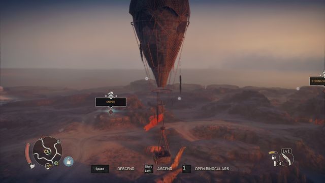 Tylko wypatrzone miejsca zostają oznaczone na mapie (wszystkie kółeczka to istotne miejsca). - Posterunki obserwacyjne w Mad Max | Aktywności - Mad Max - poradnik do gry