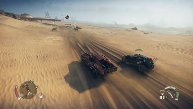 Samochody chroniące konwój będą się kolejno odłączać, aby jak najbardziej Ci przeszkadzać. - Konwoje w Mad Max | Aktywności - Mad Max - poradnik do gry