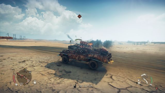 Odkryte zbiorniki z paliwem stanowią idealny cel. - Konwoje w Mad Max | Aktywności - Mad Max - poradnik do gry