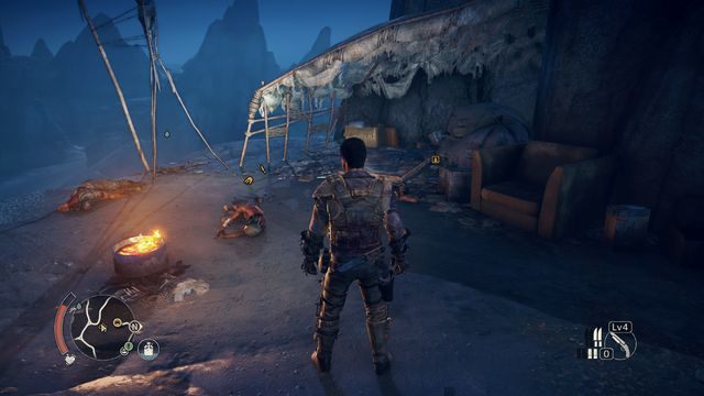 #13 - jedno z Miejsc poszukiwań (punkt 1 - Strzępki historii - Terytorium, którym włada Krwistobrody | Przedmioty kolekcjonerskie - Mad Max - poradnik do gry