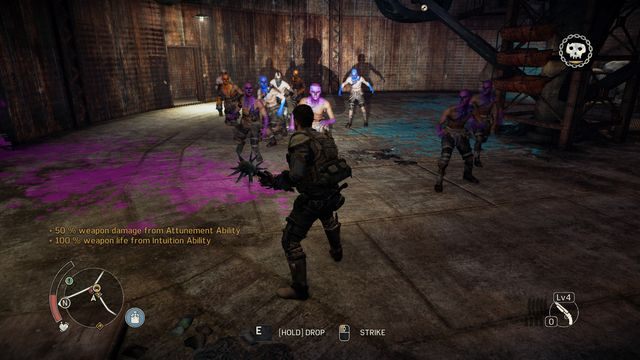 Użycie broni może znacząco ułatwić i skrócić walkę. - Na piechotę | Walka w Mad Max - Mad Max - poradnik do gry