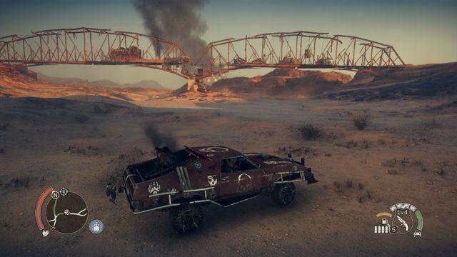 Zdobywanie obozu z obu stron wygląda niemal identycznie. - Szwy w Mad Max | Terytorium, którym włada Spojówka - mapy - Mad Max - poradnik do gry