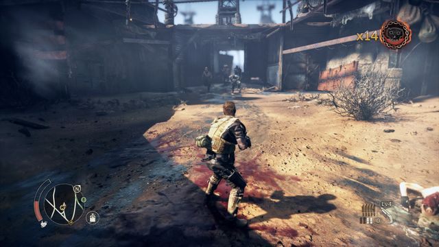 Dopiero ostatnia grupa wrogów otworzy przejście do kolejnej części obozu. - Szwy w Mad Max | Terytorium, którym włada Spojówka - mapy - Mad Max - poradnik do gry