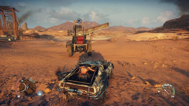Odkryj zbiornik, a następnie zniszcz beczki. - Wyjący Wicher w Mad Max | Terytorium, którym włada Spojówka - mapy - Mad Max - poradnik do gry