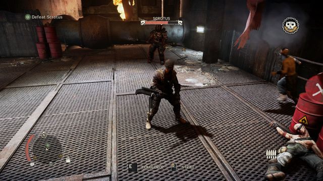 Ustawiaj się w pobliżu beczek, jeśli chcesz, aby przeciwnik wpadł w nie powodując eksplozję. - Nieśmiertelny wróg | Opis przejścia Mad Max - Mad Max - poradnik do gry