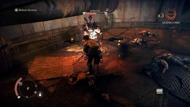 Wykorzystaj broń leżącą na arenie do zadawania znacznie większych obrażeń. - Nieśmiertelny wróg | Opis przejścia Mad Max - Mad Max - poradnik do gry