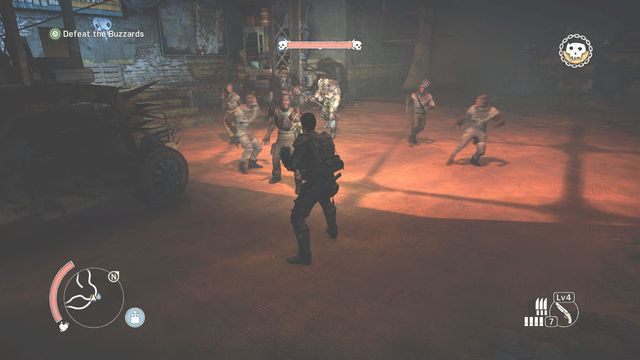 Utrzymuj przeciwników pomiędzy Maxem, a bossem - jego szarże będą ich wtedy ogłuszać. - Ku Glorii | Opis przejścia Mad Max - Mad Max - poradnik do gry