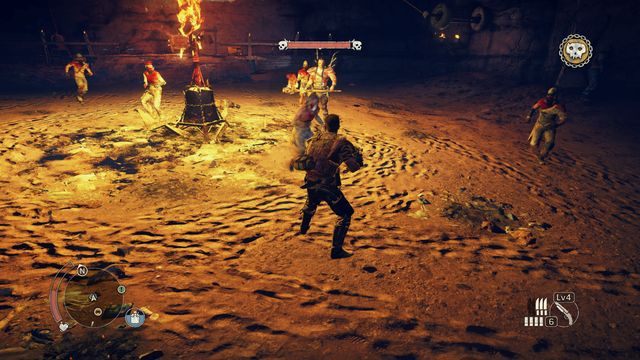 Trzymając przeciwników na dystans unikniesz ataków ze wszystkich stron na raz. - Chrzest ogniowy | Misje na Pustkowiach Mad Max - Mad Max - poradnik do gry