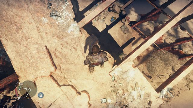 #20 - jedno z Miejsc poszukiwań (punkt 1 - Strzępki historii - Terytorium, którym włada Jeet | Przedmioty kolekcjonerskie - Mad Max - poradnik do gry