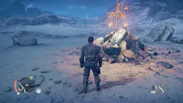 #24 - jedno z Miejsc poszukiwań (punkt 1 - Strzępki historii - Terytorium, którym włada Jeet | Przedmioty kolekcjonerskie - Mad Max - poradnik do gry