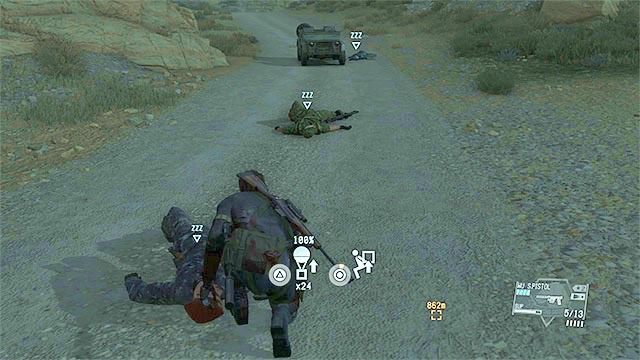 Ogłusz całą załogę gazika - Pozostałe opcjonalne cele w misji Red Brass | Misja 7 - Red Brass - Metal Gear Solid V: The Phantom Pain - poradnik do gry