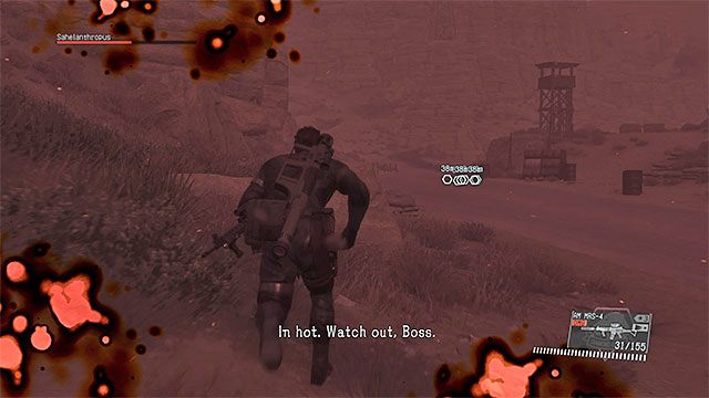 Możesz osobiście wzywać zrzuty z zaopatrzeniem lub czekać aż sojusznicy je zamówią - Pierwsza faza pojedynku z Sahelanthropusem | Jak pokonać Sahelanthropusa (finałowy boss rozdziału 1)? - Metal Gear Solid V: The Phantom Pain - poradnik do gry