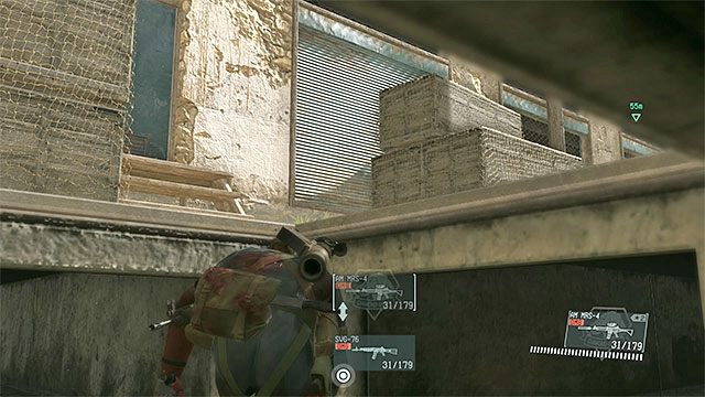 Drzwi prowadzące do budynku z więźniami - Pozostałe opcjonalne cele w misji Angel With Broken Wings | Misja 10 - Angel With Broken Wings - Metal Gear Solid V: The Phantom Pain - poradnik do gry